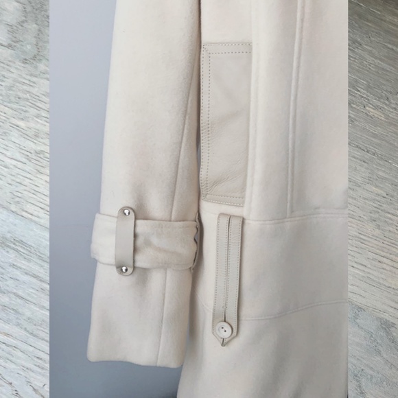 Mackage | Wool Cashmere Peacoat Coat with Leather Trims - Picture 11 of 16